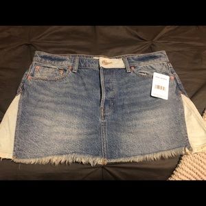 Free People Jean Skirt